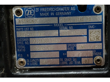 Caja de cambios para Camión ZF 12AS2130DD TGS  81.32004-6257: foto 5