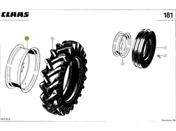 Rueda completa CLAAS