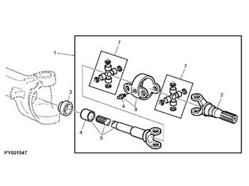 Árbol de transmisión JOHN DEERE