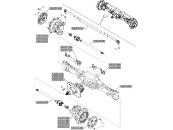 Eje delantero NEW HOLLAND