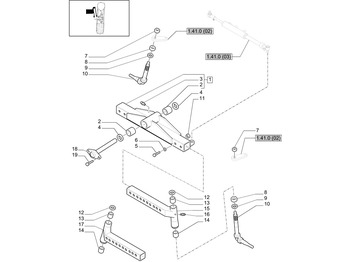 Eje delantero NEW HOLLAND