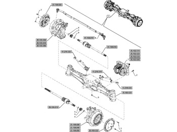 Eje delantero NEW HOLLAND