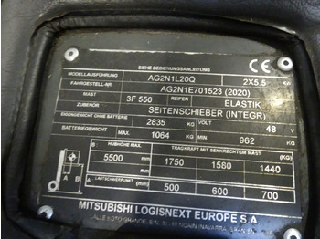 Carretilla elevadora eléctrica Mitsubishi AG2N1L20Q: foto 2