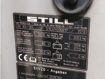 Carretilla elevadora eléctrica STILL RX60-30L: foto 5