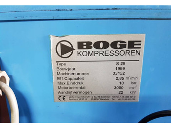 Compresor de aire KOMPRESOR ŚRUBOWY BOGE S 29: foto 3