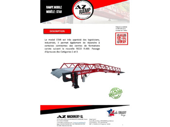 Rampa de carga **RENTAL** Loading Ramp with with hydraulic tilting bridge - AZ RAMP - STAR- 8T. 8 ton capacity: foto 3 Rampa de carga **RENTAL** Loading Ramp with with hydraulic tilting bridge - AZ RAMP - STAR- 8T. 8 ton capacity: foto 3