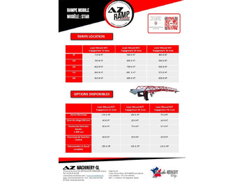 Rampa de carga **RENTAL** Loading Ramp with with hydraulic tilting bridge - AZ RAMP - STAR- 8T. 8 ton capacity: foto 2 Rampa de carga **RENTAL** Loading Ramp with with hydraulic tilting bridge - AZ RAMP - STAR- 8T. 8 ton capacity: foto 2