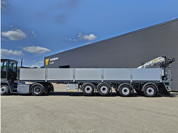 Semirremolque plataforma/ Caja abierta Kwb JKB KRAAN / 2 x STEERING + 2 X LIFT AXLE: foto 2