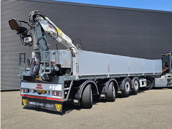 Semirremolque plataforma/ Caja abierta Kwb JKB KRAAN / 2 x STEERING + 2 X LIFT AXLE: foto 3