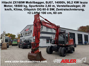 Excavadora de ruedas HITACHI ZX160W