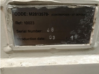 Contrapeso para Maquinaria de construcción Terex Terex AC 40L counterweight 1,8 1,1 0,6 T: foto 5
