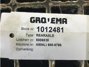 Eje y piezas Liebherr Axle: foto 3