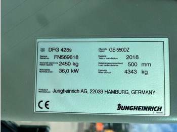 Carretilla elevadora diésel Jungheinrich DFG 425 S: foto 5