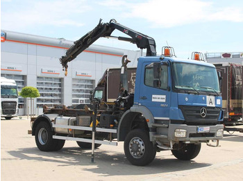 Camión multibasculante, Camión grúa Mercedes-Benz AXOR 1824, CRANE HIAB 099B-3 DUO, 4x4: foto 2