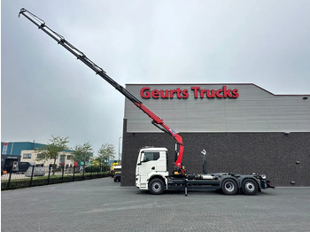 Camión multibasculante, Camión grúa MAN TGS 26.520 6X4H-4 BL NEW MODEL + MEILLER HAAKARMSYSTEEM + HMF 2320 K6-RCS KRAAN/KRAN/CRANE/GRUA: foto 5