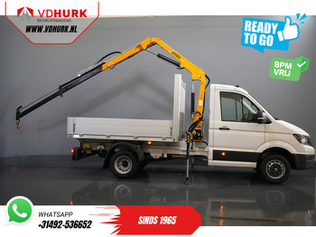 Furgoneta caja abierta Volkswagen Crafter 50 165 pk Effer 352S Kraan/ Crane/ Kran/ Autokran/ PTO/ Open laadbak/ Dubbel Lucht: foto 2