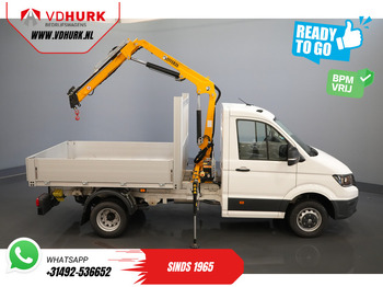 Furgoneta caja abierta Volkswagen Crafter 50 165 pk Effer 352S Kraan/ Crane/ Kran/ Autokran/ PTO/ Open laadbak/ Dubbel Lucht: foto 4