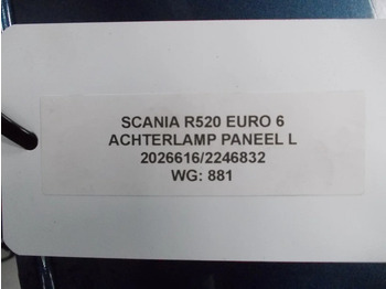 Luz trasera para Camión Scania R520 2026616/2246832 ACHTERLICHTPANEEL L EURO 6: foto 3