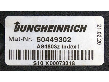 Unidad de control para Equipo de manutención Jungheinrich 50449302 | Stuur regeling Controller AS4803 Z Index I 51004746 sw.: foto 3 Unidad de control para Equipo de manutención Jungheinrich 50449302 | Stuur regeling Controller AS4803 Z Index I 51004746 sw.: foto 3