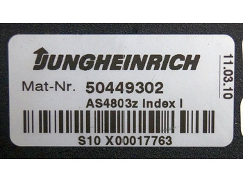 Unidad de control para Equipo de manutención Jungheinrich 50449302 | Stuur regeling Controller AS4803 Z Index I sn.S10X000177: foto 3 Unidad de control para Equipo de manutención Jungheinrich 50449302 | Stuur regeling Controller AS4803 Z Index I sn.S10X000177: foto 3