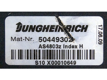 Unidad de control para Equipo de manutención Jungheinrich 50449302 | Stuur regeling Controller AS4803 Z index H for ETV214 ye: foto 3 Unidad de control para Equipo de manutención Jungheinrich 50449302 | Stuur regeling Controller AS4803 Z index H for ETV214 ye: foto 3
