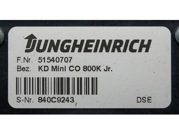 Salpicadero para Equipo de manutención Jungheinrich 51540707 | Display KD mini Co 800K Jr. sn. 840C9243: foto 3