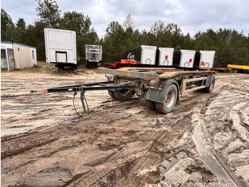 Remolque multilift/ Portacontenedores de cadenas Hüffermann HAR 1870 L Schlitten - Abrollanhänger: foto 2 Remolque multilift/ Portacontenedores de cadenas Hüffermann HAR 1870 L Schlitten - Abrollanhänger: foto 2