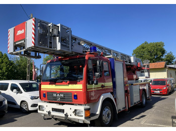 Camión de bomberos MAN L 2000 MAN 15,280 Straż pożarna drabina Strażacka zwyżka 32m Metz Model 20: foto 2