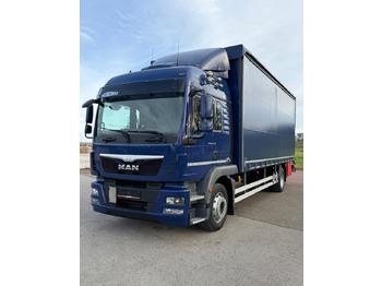 Camión lona MAN TGM 18.340 / FIRANKA / SPROWADZONY / 9100 ŁADOWNOŚĆ / 18 PALET / E6 / WINDA /: foto 2 Camión lona MAN TGM 18.340 / FIRANKA / SPROWADZONY / 9100 ŁADOWNOŚĆ / 18 PALET / E6 / WINDA /: foto 2
