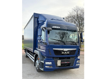 Camión lona MAN TGM 18.340 / FIRANKA / SPROWADZONY / 9100 ŁADOWNOŚĆ / 18 PALET / E6 / WINDA /: foto 3 Camión lona MAN TGM 18.340 / FIRANKA / SPROWADZONY / 9100 ŁADOWNOŚĆ / 18 PALET / E6 / WINDA /: foto 3