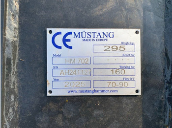 Martillo hidráulico para Maquinaria de construcción nuevo Mustang HM702: foto 3