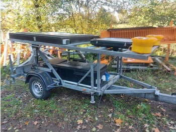 Remolque Nissen VLT LED Schilderwagen Verkehrssicherungsanhänger Leittafel: foto 3