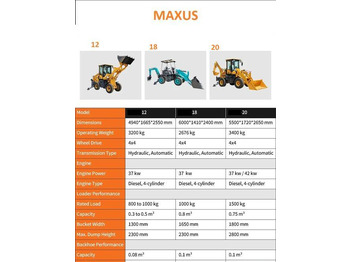Retroexcavadora nuevo NEW MAXUS Krab 4x4x4 Backhoe Loader Warranty  НОВА Копарко-Навантажувач MAXUS Krab 4x4x4 Гарантія  NOWA Koparko Ładowarka MAXUS Krab 4x4x4 Gwarancja: foto 5