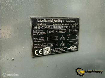Carretilla elevadora Linde H80-02/900: foto 4