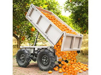 Remolque volquete agrícola nuevo LEZUM Electric Remote Control Transporter Agricultural Orchard Farm Electric Utv Dump Trailer Material Handling Equipment All Terrain Transport Vehicle: foto 4