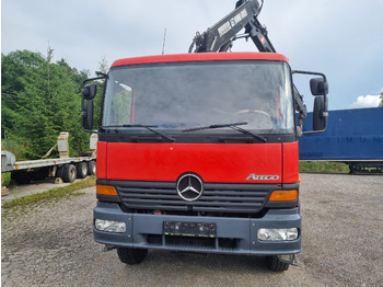Camión volquete, Camión grúa MERCEDES-BENZ ATEGO 1323 4x4 tipper + crane HIAB 095: foto 2