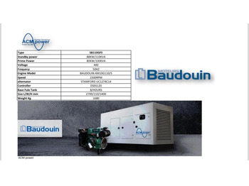 Generador industriale nuevo Baudouin SB110GFS: foto 2