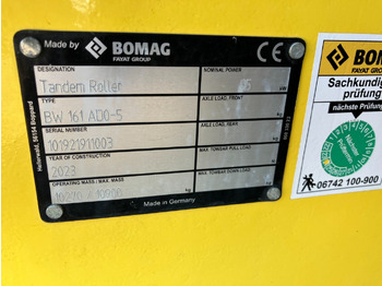 Apisonadora de asfalto nuevo BOMAG DE BW 161 ADO-5  STage V/Tier 4f: foto 2