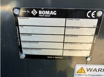 Apisonadora de asfalto BOMAG DE BW 174 APO-4v Stage V/Tier 4f: foto 2