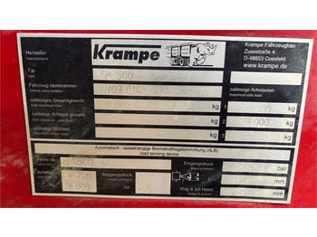 Leasing para Krampe SK 550 Entreprenørvogn med Hardox kasse SK 500  Krampe SK 550 Entreprenørvogn med Hardox kasse SK 500: foto 5