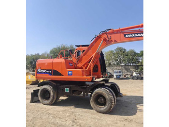 Excavadora de ruedas Used Doosan DH150W-7 Model Wheel Excavator Second Hand Machine Popular Brand Korean Doosan Hydraulic Machinery: foto 2
