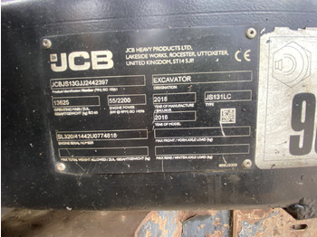 Excavadora de cadenas JCB JS131: foto 2 Excavadora de cadenas JCB JS131: foto 2