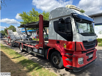 Camión portavehículos Iveco Stralis 420 EURO 6, Retarder, PTO, LOHR, Standairco: foto 3
