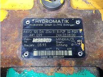 Leasing para Hydromatik A4VG125DA2D6/31R-Drive pump/Fahrpumpe/Rijpomp Hydromatik A4VG125DA2D6/31R-Drive pump/Fahrpumpe/Rijpomp: foto 4