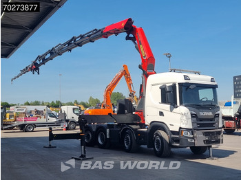 Cabeza tractora Scania G500 8X2 Retarder Liftachse Palfinger Kran PK 58.002 TEC F + JIB: foto 3