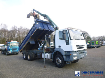 Camión grúa Iveco AD260T33 6X4 RHD tipper + HMF crane: foto 2