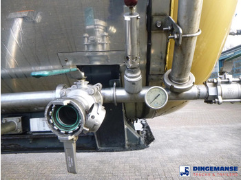 Semirremolque cisterna Van Hool Chemical tank inox 30 m3 / 1 comp ADR 12/03/2024: foto 5