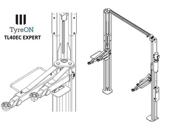 Equipo de taller TL40EC EXPERT 2 post asymmetric lift - clear floor: foto 4 Equipo de taller TL40EC EXPERT 2 post asymmetric lift - clear floor: foto 4