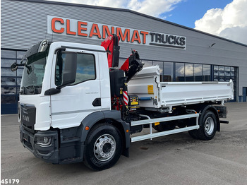 Camión volquete, Camión grúa nuevo MAN TGM 18.320 Euro 6 Fassi 13 Tonmeter laadkraan NEW AND UNUSED!: foto 5