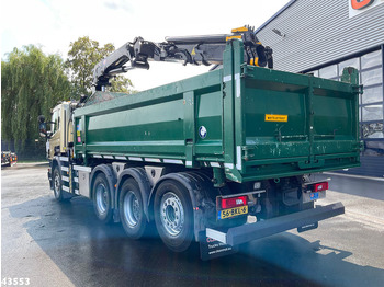 Camión volquete, Camión grúa Scania P 410 8x4 Euro 6 HMF 18 Tonmeter laadkraan: foto 2